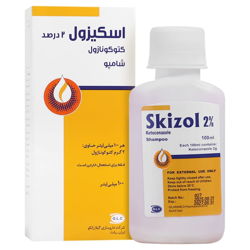 شامپو ضدشوره مو کتوکونازول دو درصد اسکیزول گیلارانکو 100 میلی لیتر